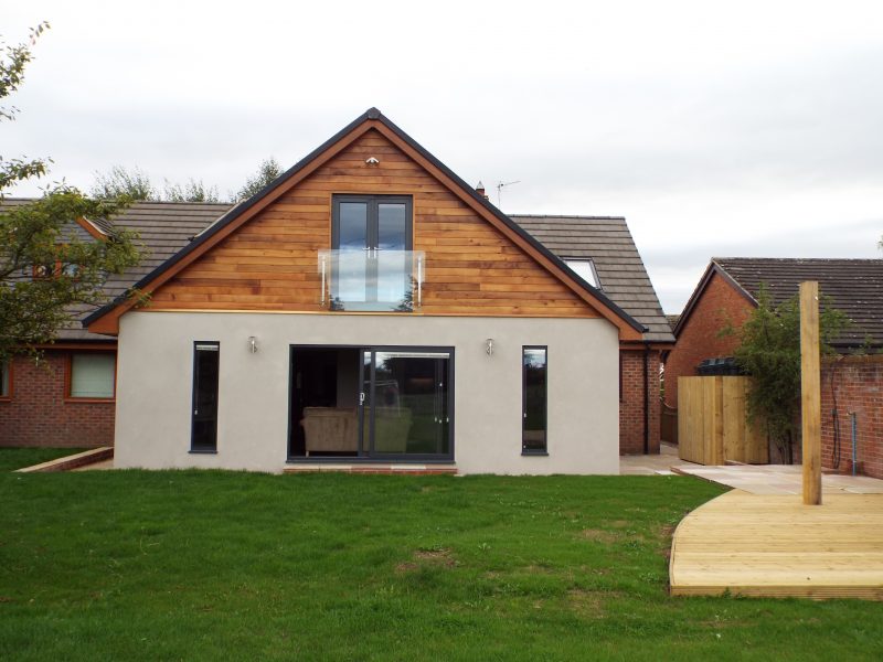 Semi detached property with a hip-to-gable loft conversion.