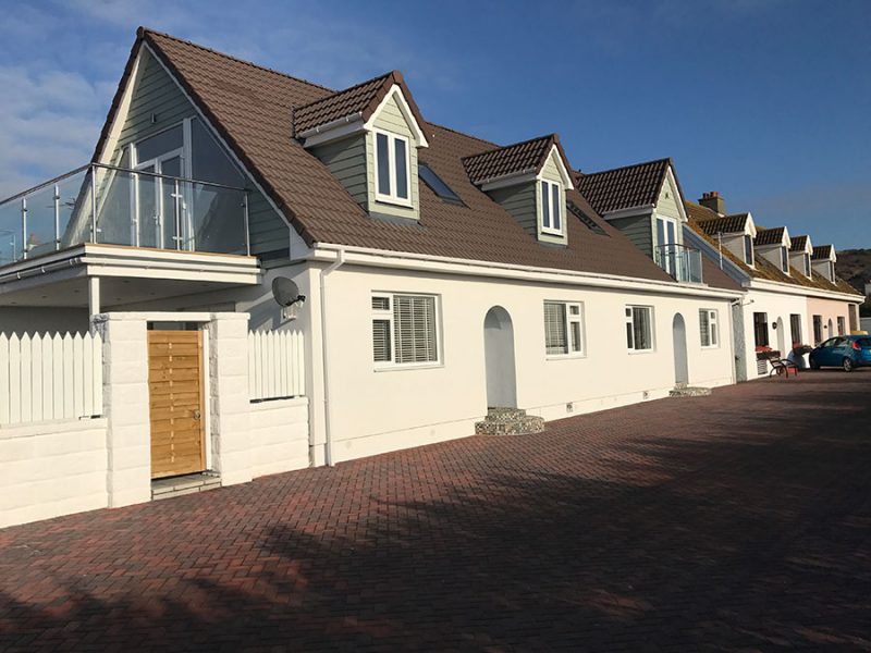 Exterior of a bungalow with a dormer loft conversion.